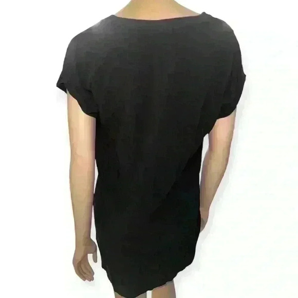 GAP Women's black Mini Dress Casual short sleeves Size M - Picture 3 of 8